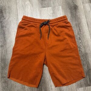 Men's Rue 21 Orange Drawstring Sweatshorts Orange Knee Length Size Small